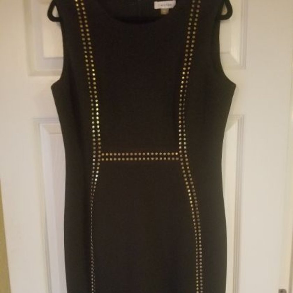 Classic little black sheath dress